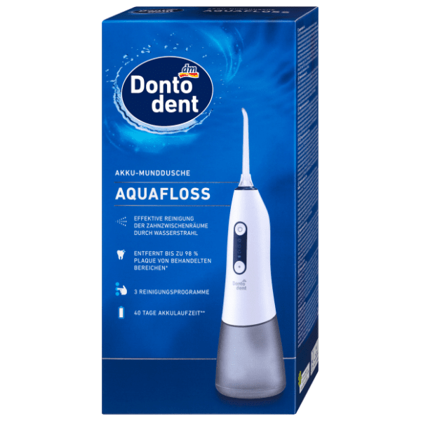 DONTODENT Aquafloss punjivi električni oralni irigator 1kom 0