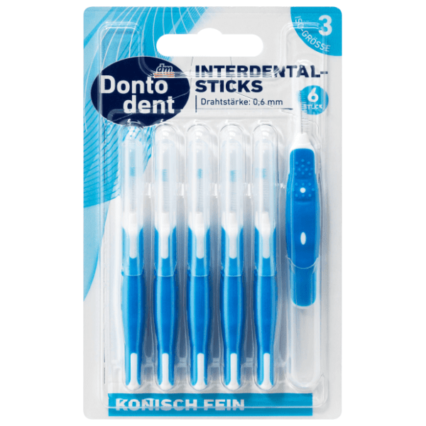 DONTODENT ISO 3 tanke interdentalne četkice 6kom 0