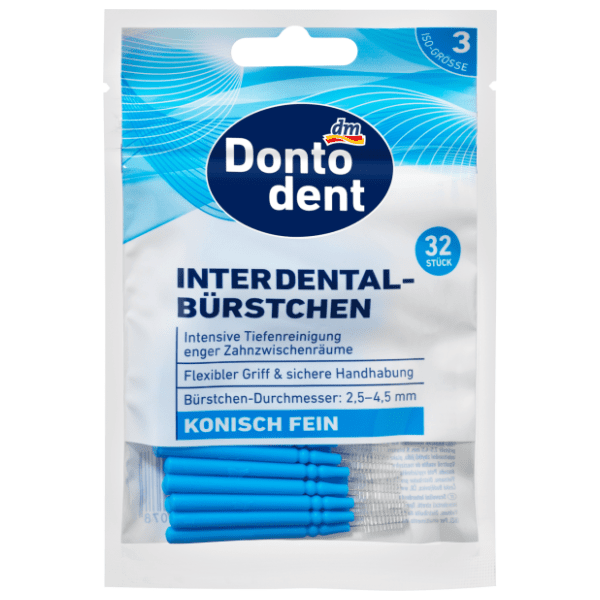 DONTODENT ISO 3 konusne fine interdentalne četkice 32kom 0