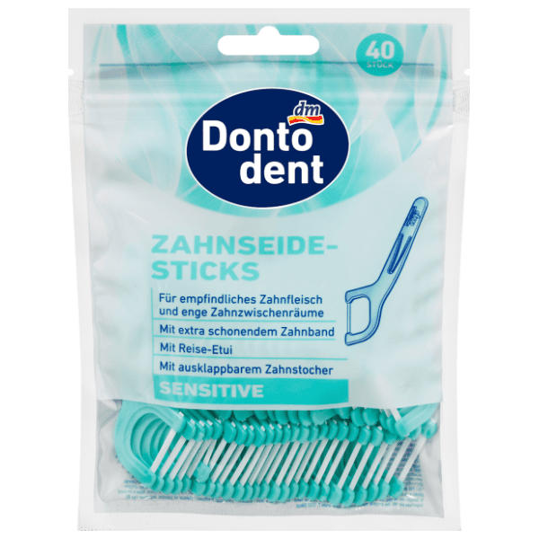 DONTODENT Sensitive zubni konac na štapiću 40kom 0