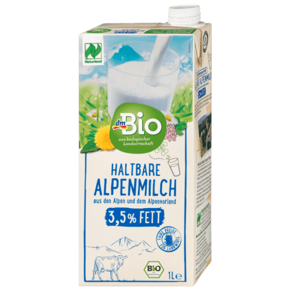 Dugotrajno mlijeko DM BIO alpsko organsko 3,5%mm 1l 0