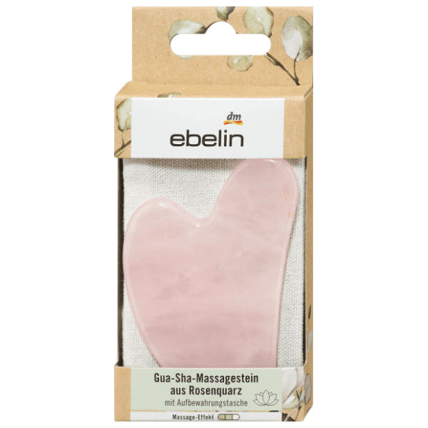 EBELIN Gua sha kamen za lice ružičasti kvarc 1kom 0