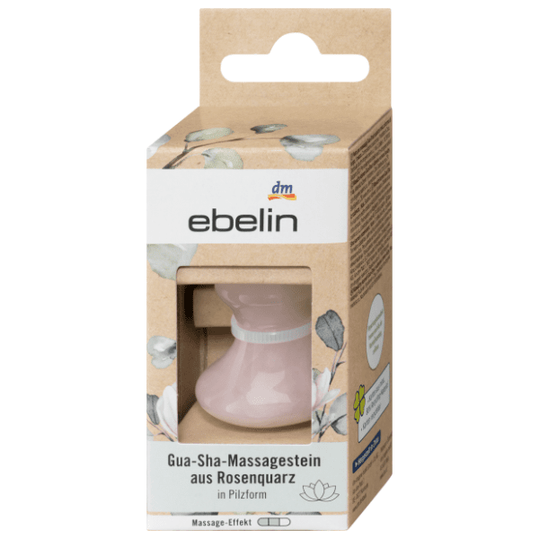 EBELIN Gua sha kamen za masažu ružičasti kvarc 1kom 0