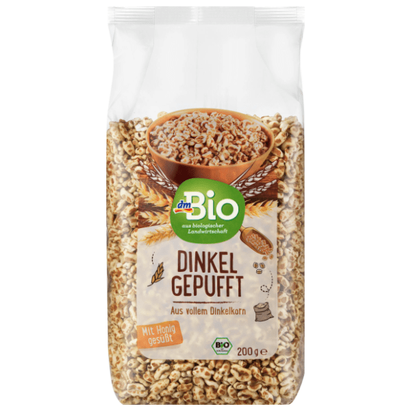 Ekspandirana pira DM BIO s medom organska 200g 0