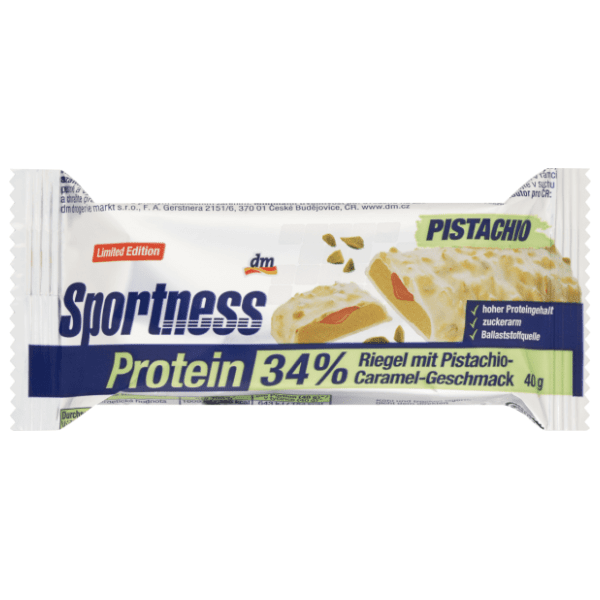 Proteinska pločica SPORTNESS pistacija i karamela 40g 0