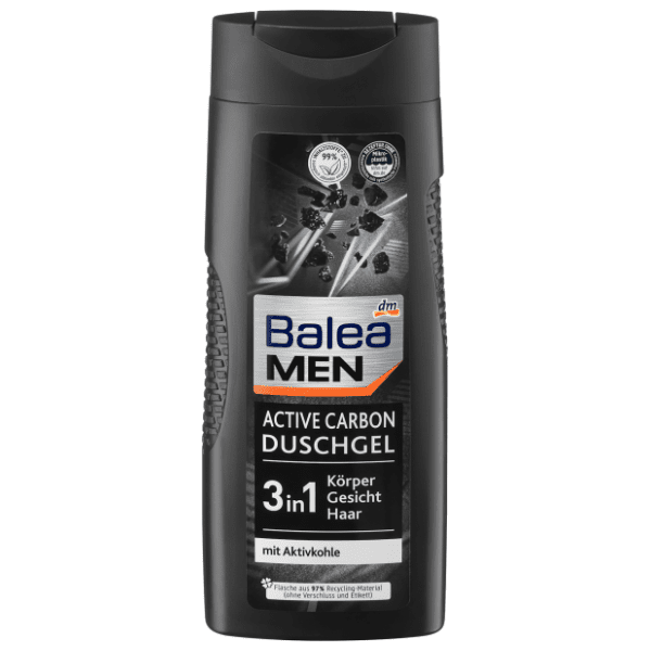 Gel za tuširanje BALEA MEN Active carbon 3u1 300ml 0