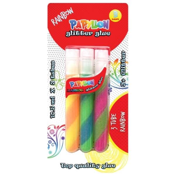 Gliter u tubama rainbow PANGRAF 3kom 0