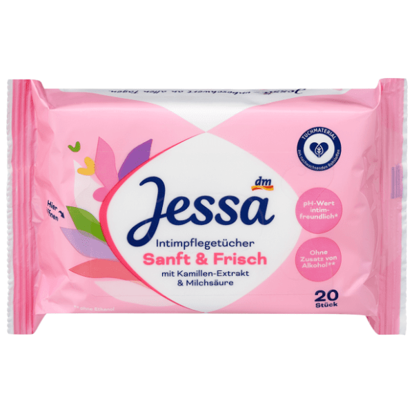 JESSA Sanft & frisch intimne vlažne maramice 20kom 0
