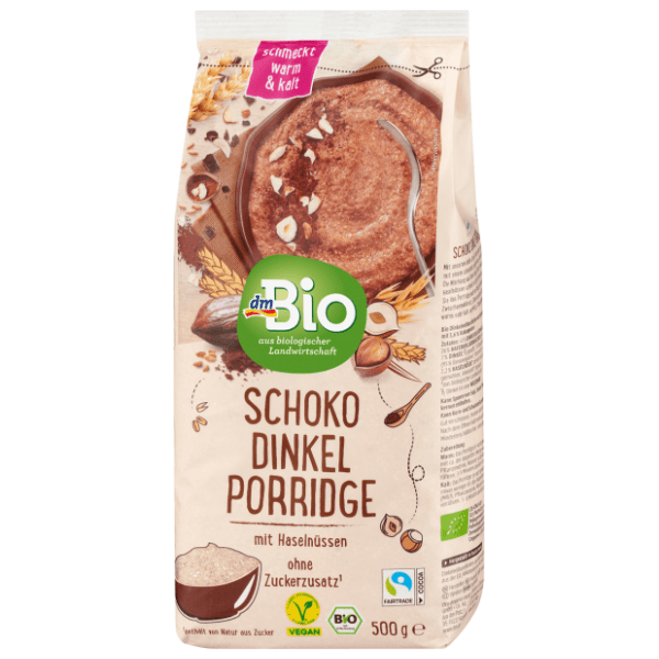 DM BIO kaša pira kakao i lješnjak 500g 0