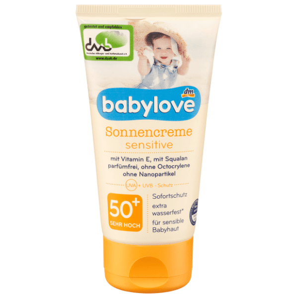 Krema za sunčanje BABYLOVE Sensitive SPF50+ 75ml 0