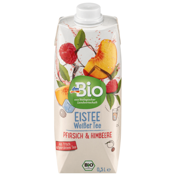 Ledeni bijeli čaj DM BIO breskva malina 500ml 0