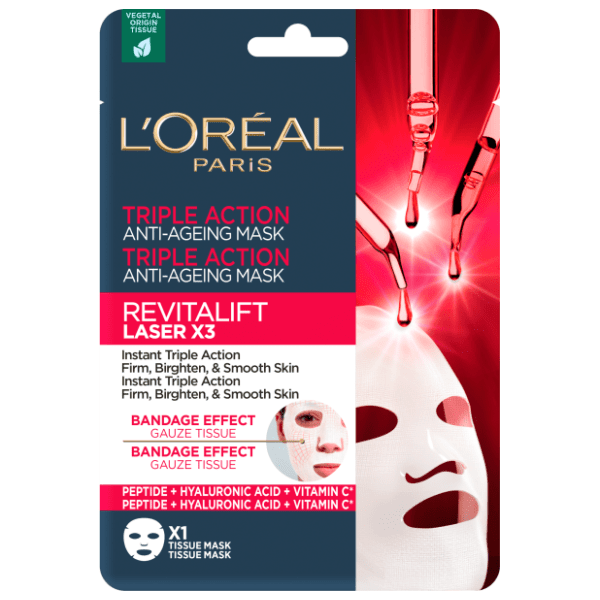 L'OREAL Revitalift laser x3 maska za lice u maramici 1kom 0