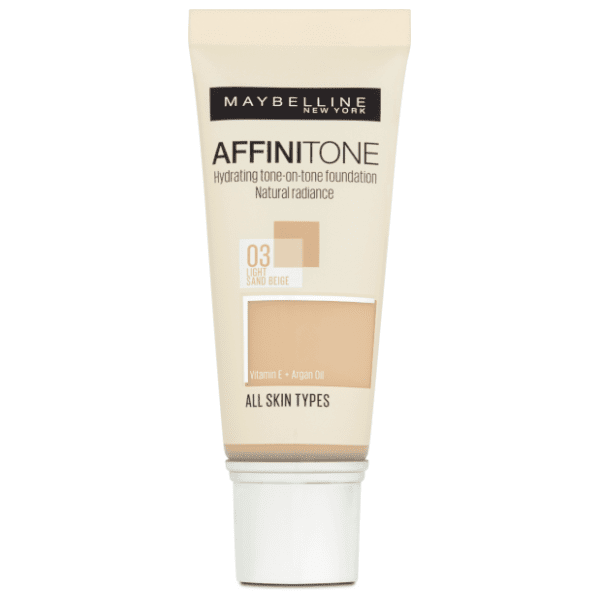 MAYBELLINE Affinitone tekući puder 03 light sand beige 0