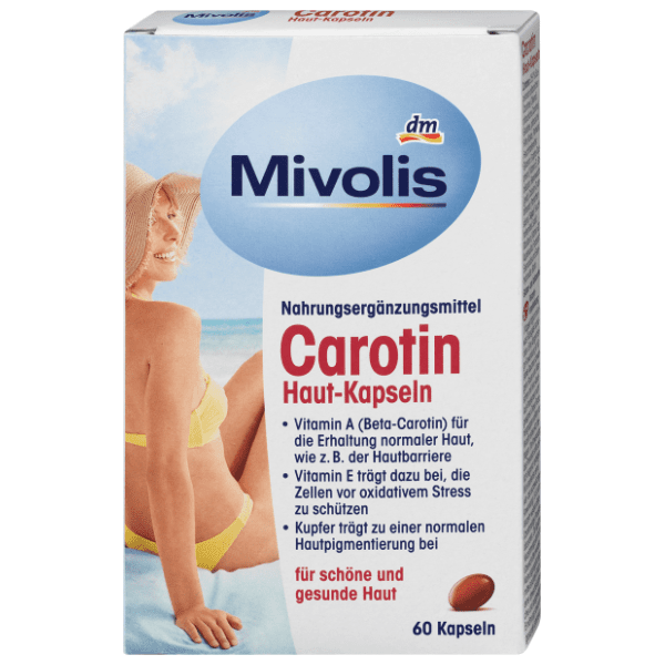 MIVOLIS Karoten za kožu kapsule dodatak prehrani 60kom 0