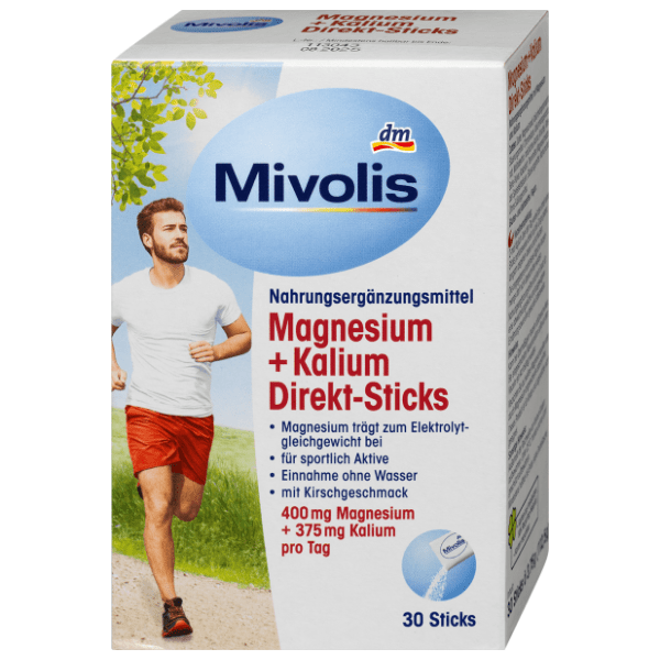 MIVOLIS magnezij i kalij u prahu direkt trešnja 112,5g 0