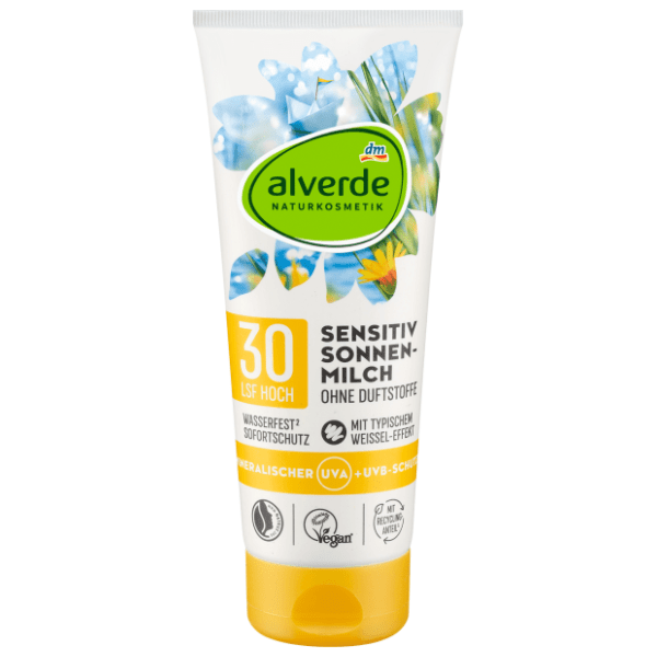 Mlijeko za sunčanje ALVERDE Sensitiv SPF30 200ml 0