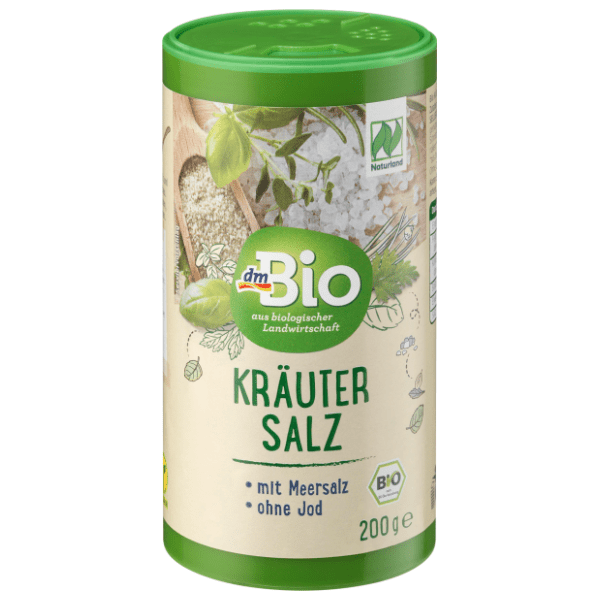 Morska sol DM BIO Naturland s začinskim biljem 200g 0