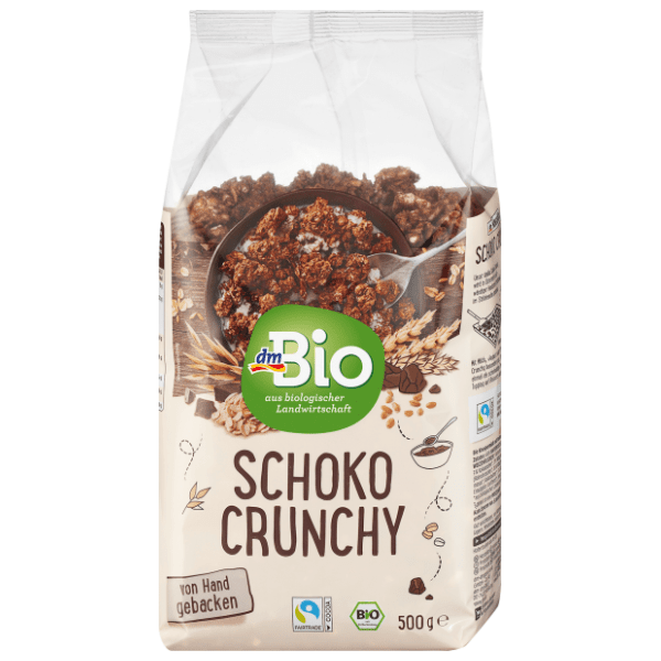 Organski muesli DM BIO čokoladni crunchy 500g 0