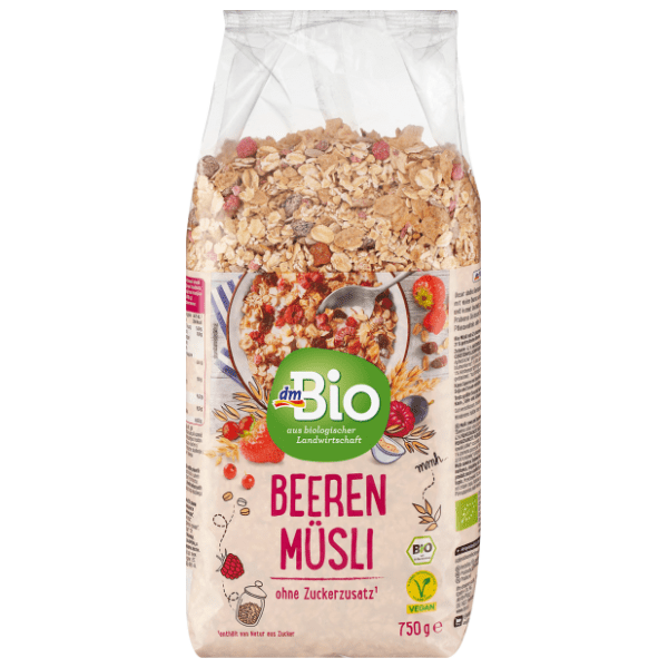 Organski musli DM BIO s bobičastim voćem 750g 0