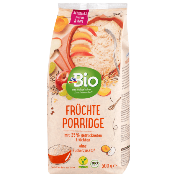 DM BIO zobena kaša voćna 500g 0