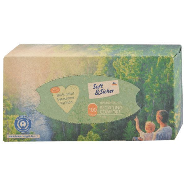 Papirnate maramice SOFT&SICHER reciklirane 4 sloja 100 kom 0