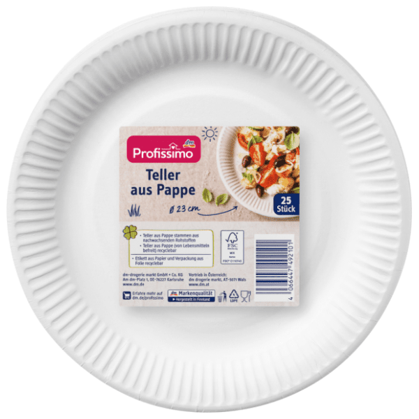Papirnati tanjuri 23cm PROFISSIMO 25kom 0