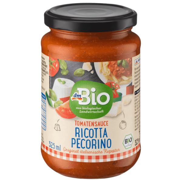 DM BIO Ricotta Pecorino umak od rajčice 325ml 0