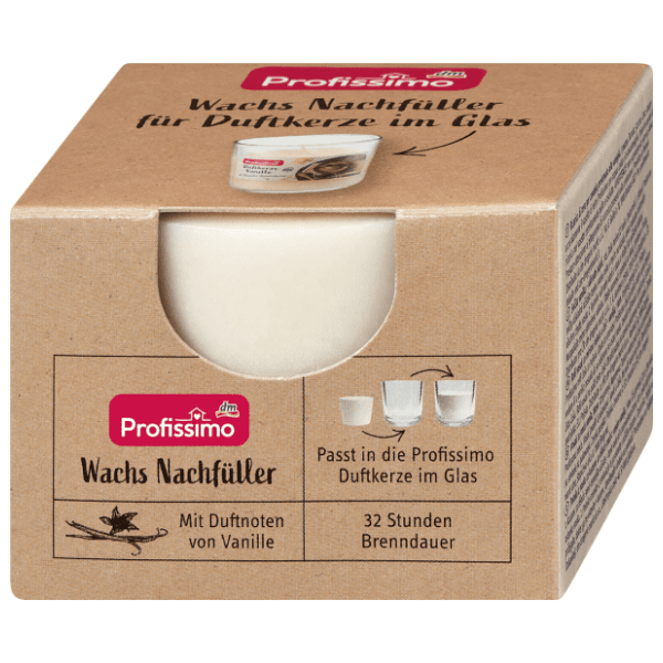 PROFISSIMO nadopuna za svijeću u čaši vanilija 0