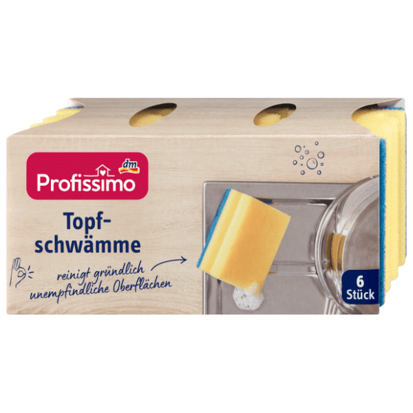 PROFISSIMO spužva za pranje posuđa 6kom 0