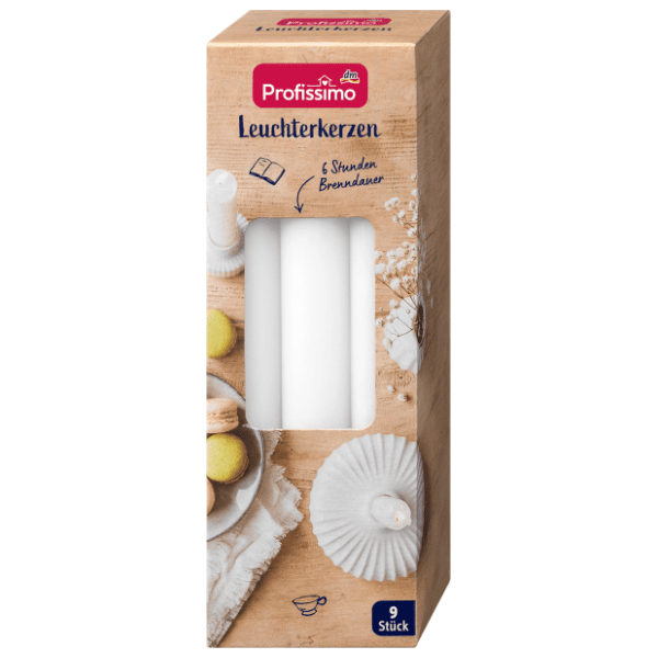 Svijeća PROFISSIMO bijela 9kom 0