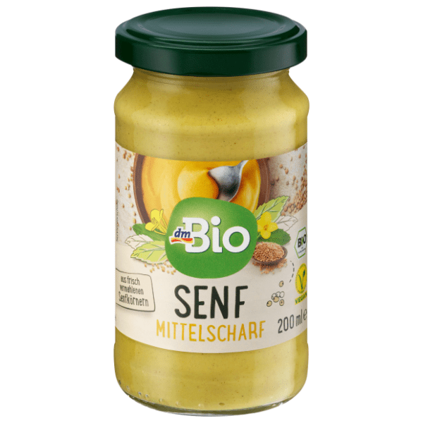 DM BIO srednje ljut senf 200ml 0