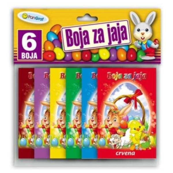 Set boja za uskrsna jaja PANGRAF 6kom 0