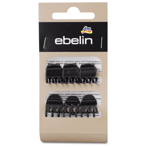 Ukosnica za kosu EBELIN mala crna 6kom 0