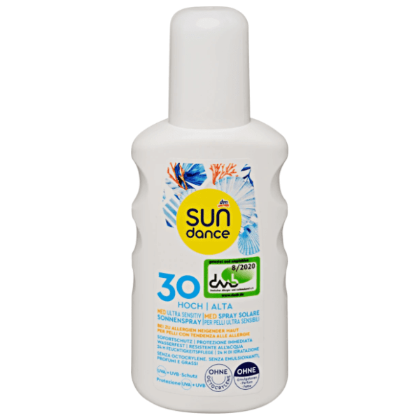 Sprej za sunčanje SUNDANCE Med ultra sensitiv SPF30 200ml 0