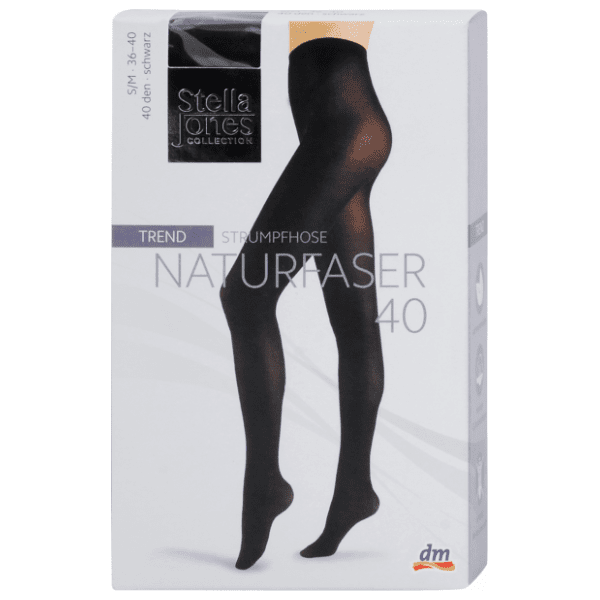 STELLA JONES Trend naturfaser hulahopke 40den crne S/M 36-40 0