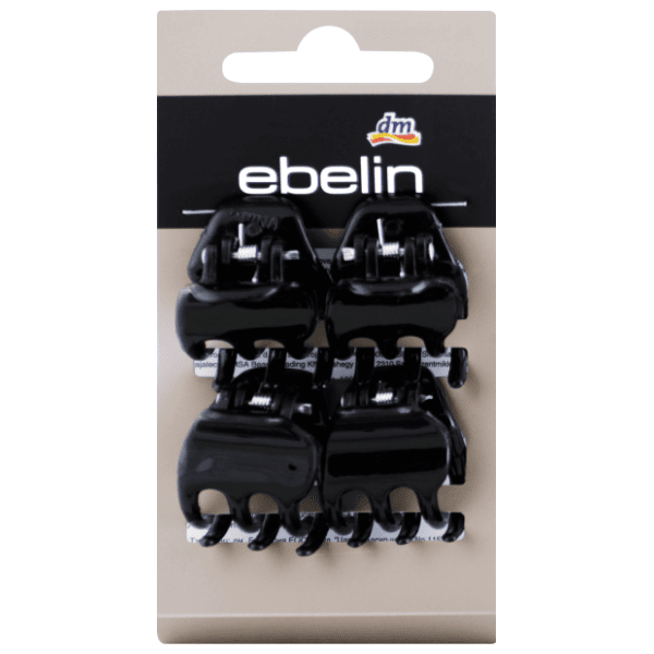 Štipaljke za kosu EBELIN mini crne 4kom 0