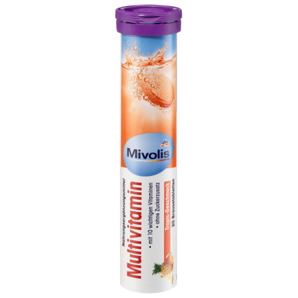 Šumeće tablete MIVOLIS multivitamin tropsko voće 82g 0