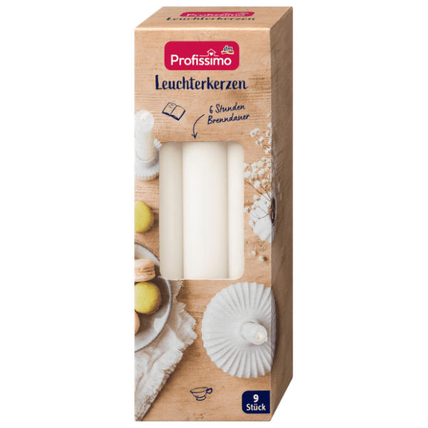 Svijeća za svijećnjak PROFISSIMO šampanjac 9kom 0