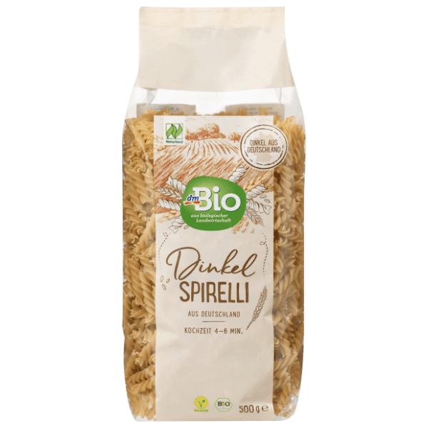 Tjestenina DM BIO Spirelli od pira organska 500g 0