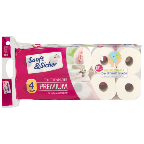 Toaletni papir SANFT&SICHER premium 4 sloja 10 kom 0