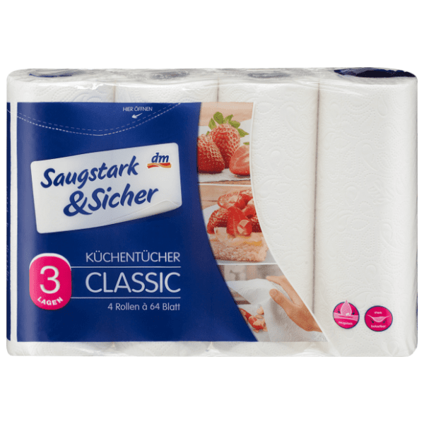 Rola ubrusa SAUGSTARK&SICHER Classic 3 sloja 4 kom 0