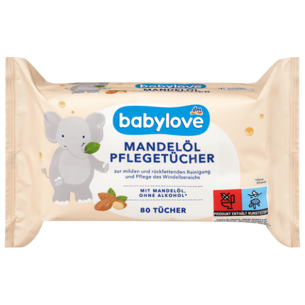 Vlažne maramice BABYLOVE bademovo ulje 80kom 0