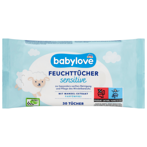 Vlažne maramice BABYLOVE sensitive 30kom 0