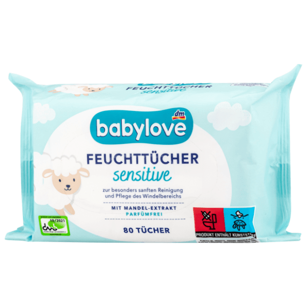 Vlažne maramice BABYLOVE sensitive 80kom 0