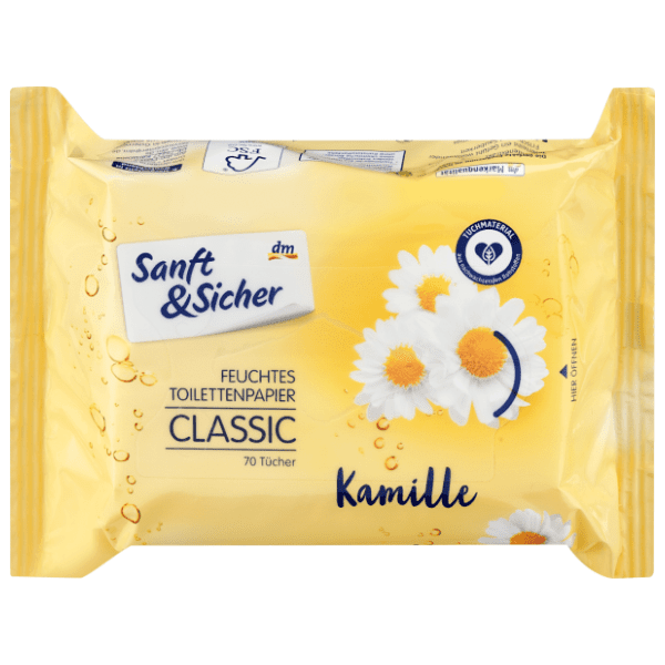 Vlažni toaletni papir SANFT&SICHER classic kamilica 70kom 0