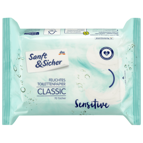 Vlažni toaletni papir SANFT&SICHER classic sensitive 70kom 0