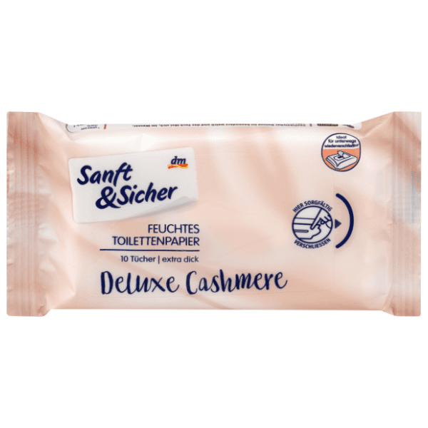 Vlažni toaletni papir SANFT&SICHER deluxe kašmir 10kom 0