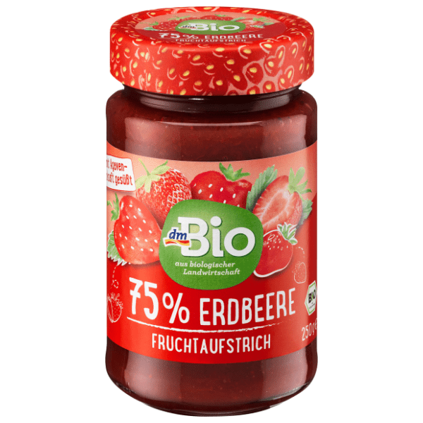Voćni namaz DM BIO 75% jagoda 250g 0