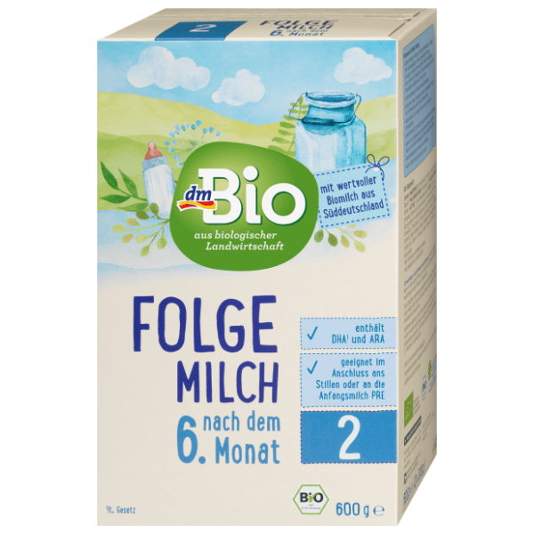 Zamjensko mlijeko DM BIO 2 600g 0