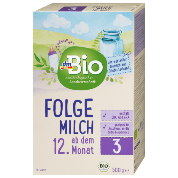 Zamjensko mlijeko DM BIO 3 500g 0